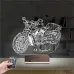 Motosiklet Harley Motor Kişiye Özel 3D Lamba - Masa Gece Lambası