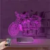 Motosiklet Harley Motor Kişiye Özel 3D Lamba - Masa Gece Lambası