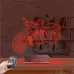 Motosiklet Harley Motor Kişiye Özel 3D Lamba - Masa Gece Lambası