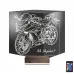 Motosiklet Yarış Motoru Kişiye Özel 3D Lamba - Masa Gece Lambası