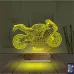 Motosiklet Yarış Motoru Kişiye Özel 3D Lamba - Masa Gece Lambası
