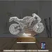 Motosiklet Yarış Motoru Kişiye Özel 3D Lamba - Masa Gece Lambası