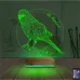 Mubbet Kuşu Kuş Kişiye Özel 3D Lamba - Masa Gece Lambası