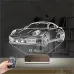Spor Araba Phorsche Kişiye Özel 3D Lamba - Masa Gece Lambası