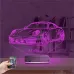 Spor Araba Phorsche Kişiye Özel 3D Lamba - Masa Gece Lambası