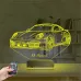 Spor Araba Phorsche Kişiye Özel 3D Lamba - Masa Gece Lambası