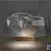 Spor Araba Aston Martin Kişiye Özel 3D Lamba - Masa Gece Lambası