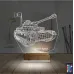 Tank Tankçı Asker Kişiye Özel 3D Lamba - Masa Gece Lambası