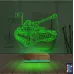 Tank Tankçı Asker Kişiye Özel 3D Lamba - Masa Gece Lambası