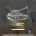 Tank Tankçı Asker Kişiye Özel 3D Lamba - Masa Gece Lambası