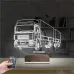 Tır Kamyon Tırcı Kişiye Özel 3D Lamba - Masa Gece Lambası