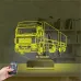 Tır Kamyon Tırcı Kişiye Özel 3D Lamba - Masa Gece Lambası