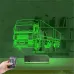 Tır Kamyon Tırcı Kişiye Özel 3D Lamba - Masa Gece Lambası
