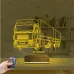 Tır Kamyon Tırcı Kişiye Özel 3D Lamba - Masa Gece Lambası