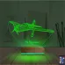 Pırpır Uçak Pilot Kişiye Özel 3D Lamba - Masa Gece Lambası