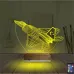 Uçak Pilot Kişiye Özel 3D Lamba - Masa Gece Lambası