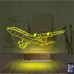 Uçak Kaptan Pilot Kişiye Özel 3D Lamba - Masa Gece Lambası