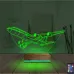 Uçak Kaptan Pilot Kişiye Özel 3D Lamba - Masa Gece Lambası