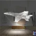 Uçak Pilot Kişiye Özel 3D Lamba - Masa Gece Lambası