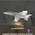 Uçak Pilot Kişiye Özel 3D Lamba - Masa Gece Lambası