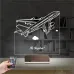 Uçak Kaptan Pilot Kişiye Özel 3D Lamba - Masa Gece Lambası