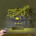 Uçak Kaptan Pilot Kişiye Özel 3D Lamba - Masa Gece Lambası