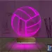Voleybol Topu Voleybolcu Kişiye Özel 3D Lamba - Masa Gece Lambası