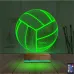 Voleybol Topu Voleybolcu Kişiye Özel 3D Lamba - Masa Gece Lambası