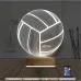 Voleybol Topu Voleybolcu Kişiye Özel 3D Lamba - Masa Gece Lambası