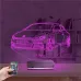 Araba Volkswagen Scirocco Kişiye Özel 3D Lamba - Masa Gece Lambası