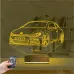Araba Volkswagen Scirocco Kişiye Özel 3D Lamba - Masa Gece Lambası