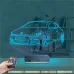 Araba Volkswagen Scirocco Kişiye Özel 3D Lamba - Masa Gece Lambası