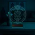 Astroloji Aslan Burcu Kişiye Özel 3D Lamba - Masa Gece Lambası