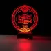 Astroloji Balık Burcu Kişiye Özel 3D Lamba - Masa Gece Lambası