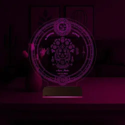 Astroloji Başak Burcu Kişiye Özel 3D Lamba - Masa Gece Lambası