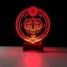 Astroloji Koç Burcu Kişiye Özel 3D Lamba - Masa Gece Lambası