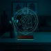 Astroloji Kova Burcu Kişiye Özel 3D Lamba - Masa Gece Lambası