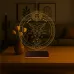 Astroloji Oğlak Burcu Kişiye Özel 3D Lamba - Masa Gece Lambası