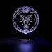 Astroloji Oğlak Burcu Kişiye Özel 3D Lamba - Masa Gece Lambası