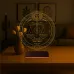 Astroloji Terazi Burcu Kişiye Özel 3D Lamba - Masa Gece Lambası
