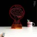 Ampul Beyin İdea Kişiye Özel 3D Lamba - Masa Gece Lambası