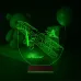 Pırpır Uçak Pilot Kişiye Özel 3D Lamba - Masa Gece Lambası