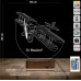 Pırpır Uçak Pilot Kişiye Özel 3D Lamba - Masa Gece Lambası