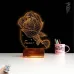 Sevgiliye Hediye Gül Kişiye Özel 3D Lamba - Masa Gece Lambası