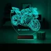Motor Motorcu Motosiklet Kişiye Özel 3D Lamba - Masa Gece Lambası