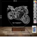 Motor Motorcu Motosiklet Kişiye Özel 3D Lamba - Masa Gece Lambası