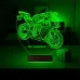 Motor Motorcu Motosiklet Kişiye Özel 3D Lamba - Masa Gece Lambası