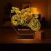 Motor Motorcu Motosiklet Kişiye Özel 3D Lamba - Masa Gece Lambası