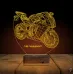 Motor Motorcu Motosiklet Kişiye Özel 3D Lamba - Masa Gece Lambası