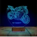 Motor Motorcu Motosiklet Kişiye Özel 3D Lamba - Masa Gece Lambası